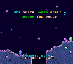 New Super Mario World 2 - Around the World (Homebrew) — Title screen